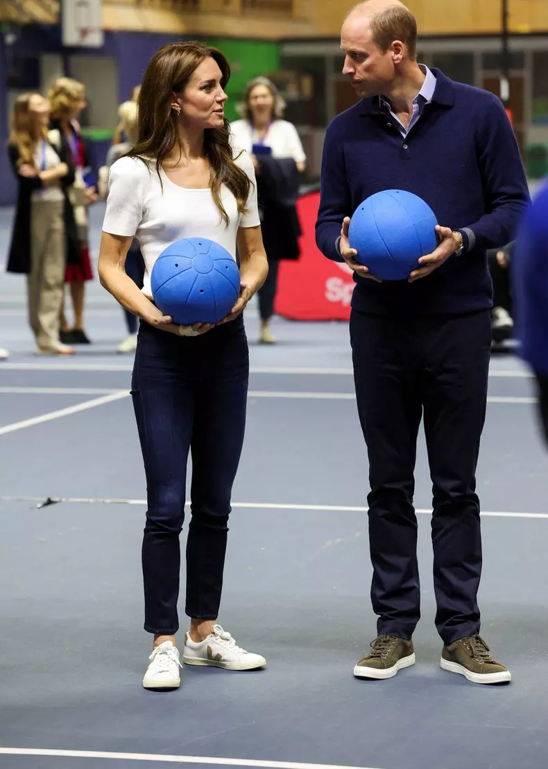 POOL - The Prince And Princess Of Wales Visit A Mental Fitness Workshop Run By SportsAid