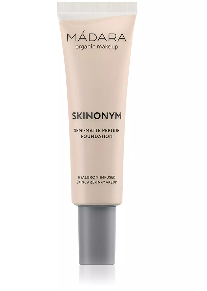 Fond de ten Skinonym Semi-Matte Peptide Foundation, MÁDARA, 134 lei (disponibil pe miobio.ro)