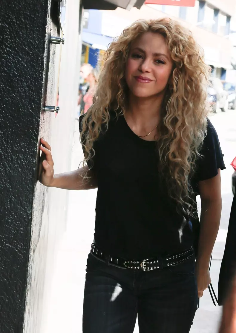 Shakira receives a little visit from the Spanish police