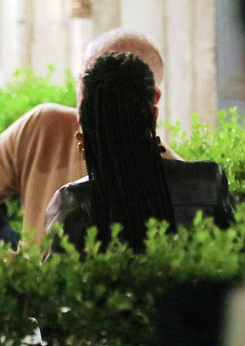 *EXCLUSIVE* French actor Vincent Cassel and his new girlfriend Brazilian model Narah Baptista are pictured having a romantic dinner at Rosati ristorante and cafe in Rome.