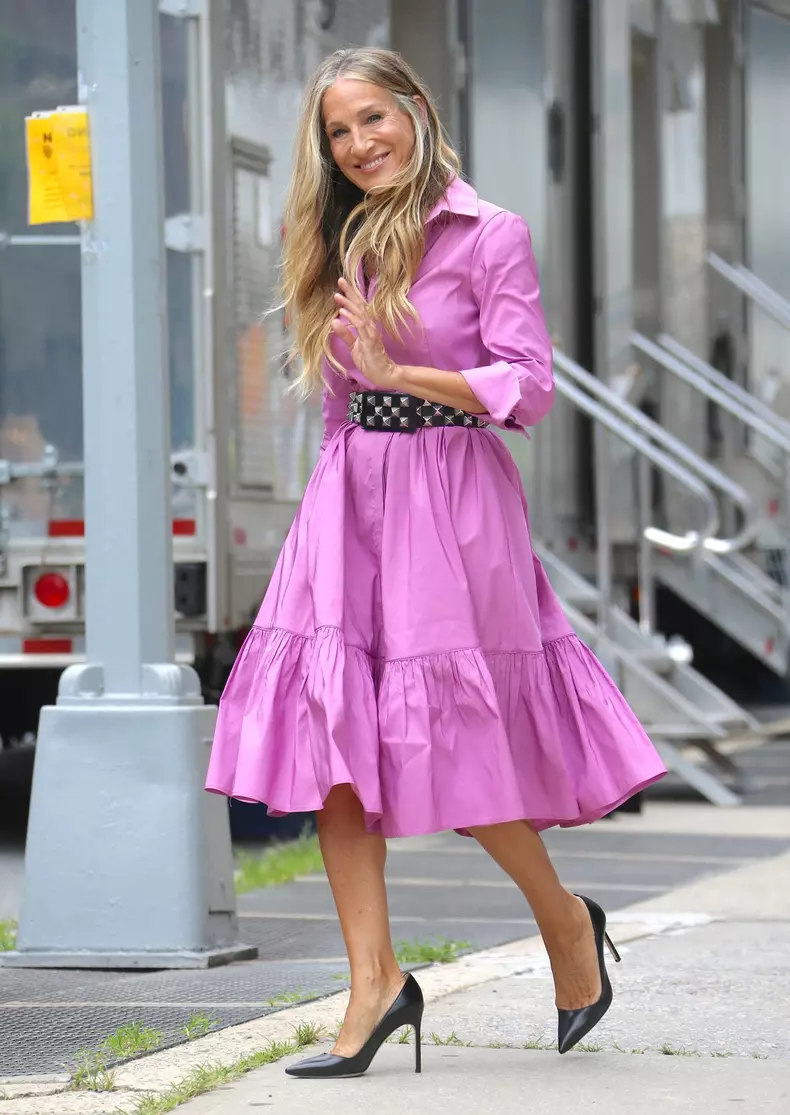 Sarah Jessica Parker on And Just Like That set in New York City