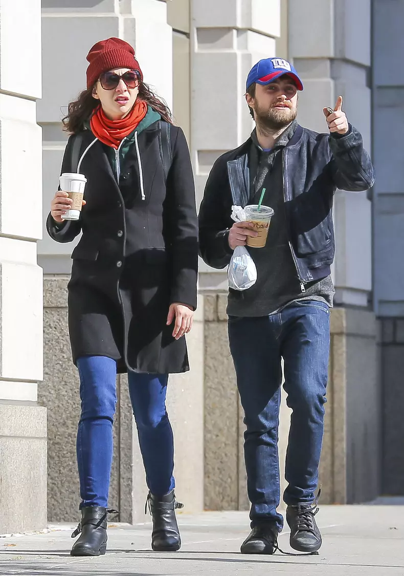 Exclusive... Daniel Radcliffe And Erin Darke Grab Coffee In NY