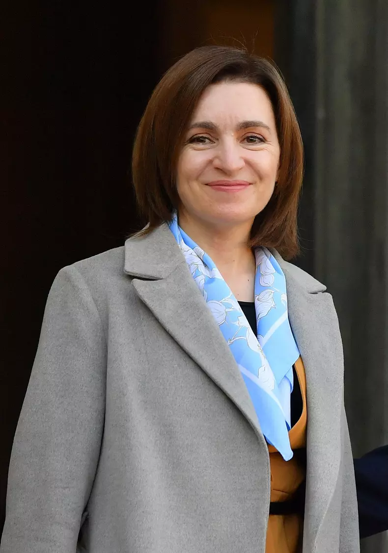 President Macron Welcomes Moldovan President Sandu - Paris