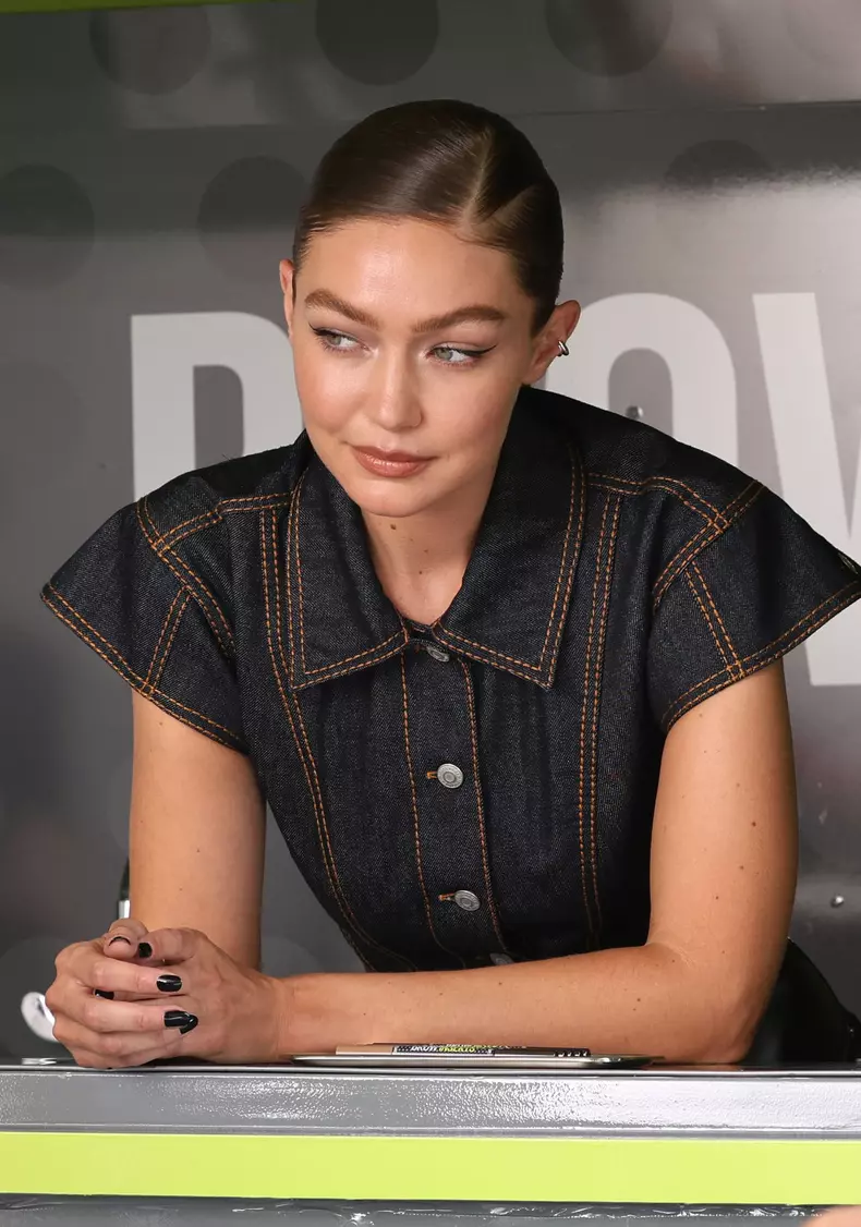 Gigi Hadid - Maybelline Commercial Film Set In NYC - 9/15/25