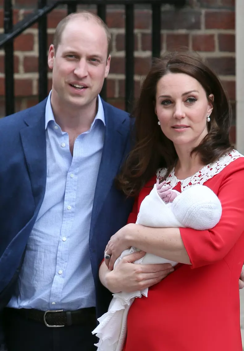 Kate and Wills present their third child to the world as new-born son takes his bow in public!