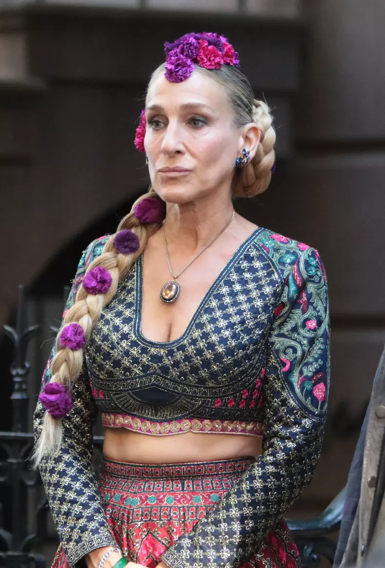 Tournage de la série "And Just Like That" dans West Village à New York