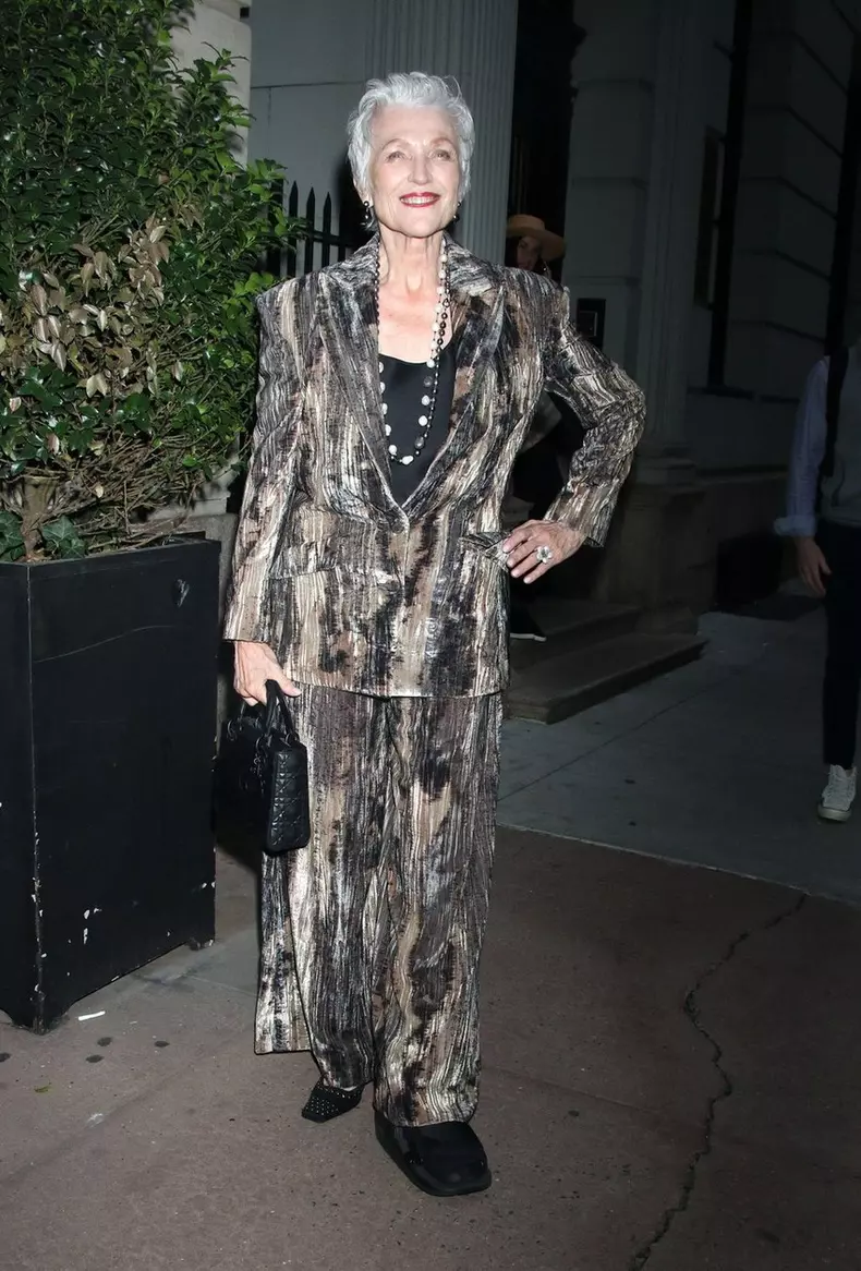 New York, NY, USA. 7th Sep, 2022. Maye Musk at the Christian Siriano Spring/Summer 2023 NYFW Show at the Elizabeth Collective on September 07, 2022 in New York City. Credit: Rw/Media Punch/Alamy Live News