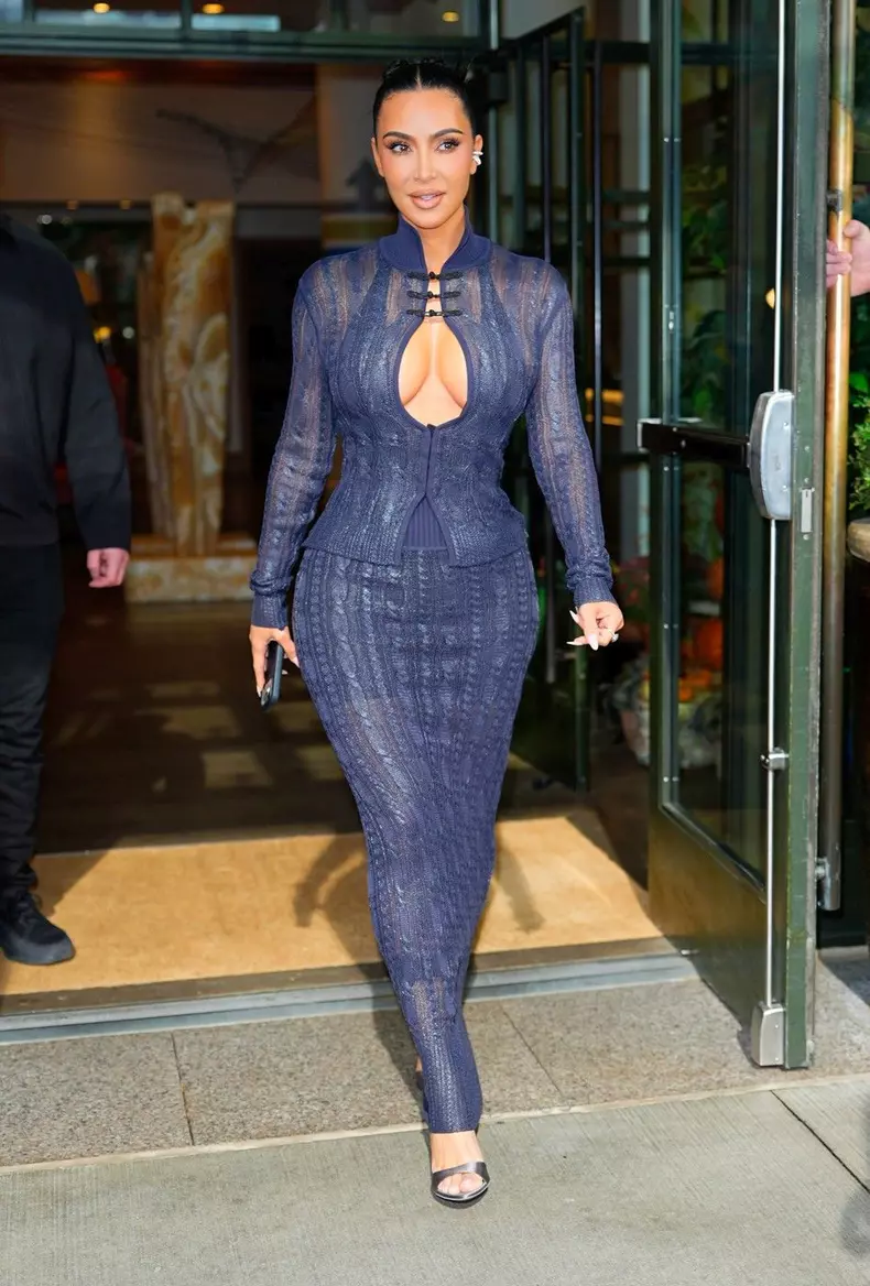 Kim Kardashian is seen on October 27th in New York City