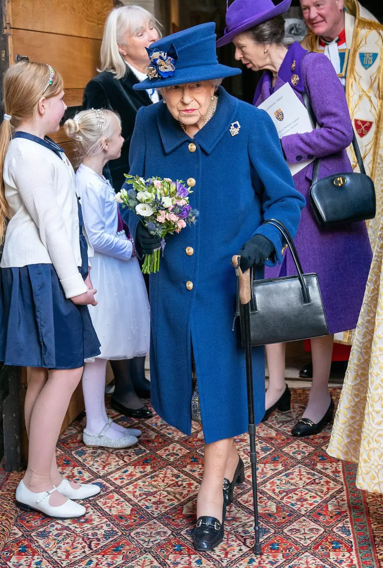 The Queen and Princess Anne attend a Service of Thanksgiving for the Royal British Legion