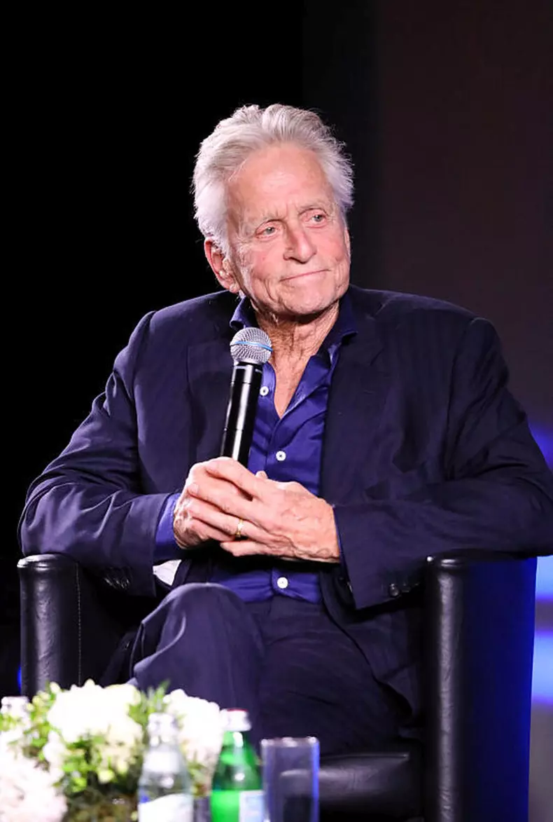 Pool - Michael Douglas lors d'une masterclass à l'occasion du 76ème Festival International du Film de Cannes, au Palais des Festivals à Cannes