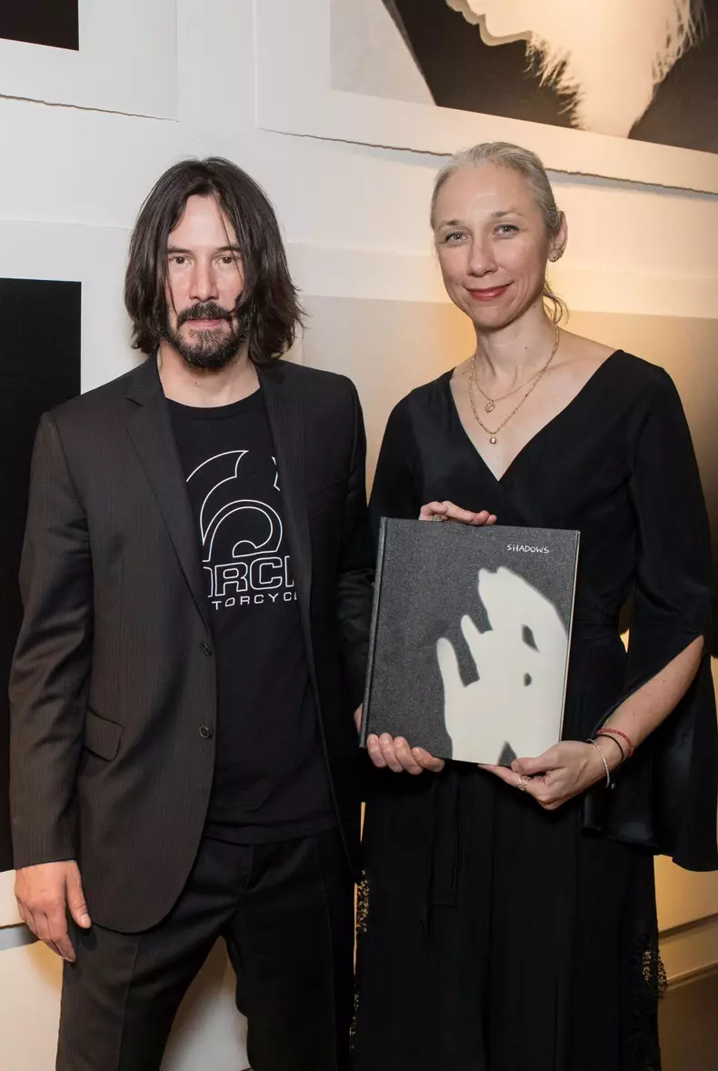 Exclusif - Keanu Reeves et Alexandra Grant à l'exposition "Shadows" à Paris
