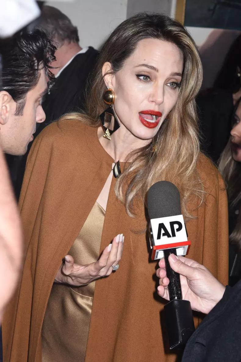 Angelina Jolie Attends The Outsiders Opening Night - NYC