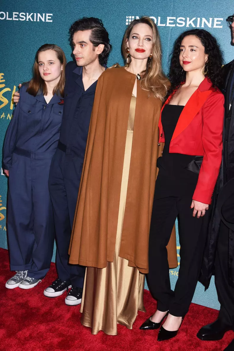 Angelina Jolie Attends The Outsiders Opening Night - NYC