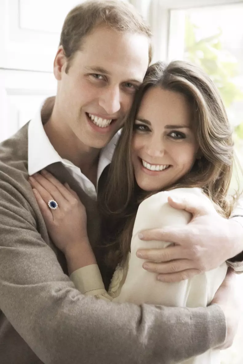 Offizielles Verlobungsfoto von Prinz William und Catherine Middleton