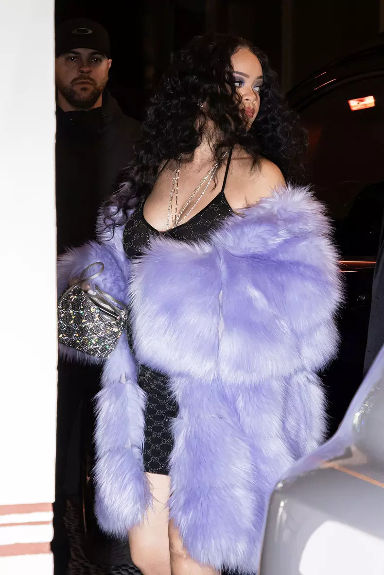 MFW Rihanna And ASAP Rocky Leave Their Hotel