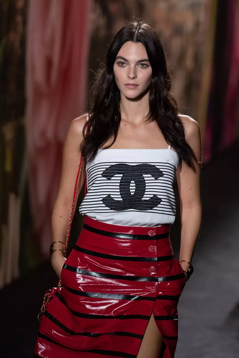 PFW Chanel Runway Vittoria Ceretti