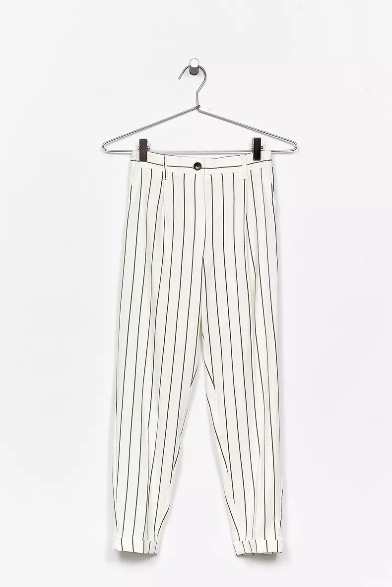 Pantaloni jogger tailoring cu pense, Bershka, 89,90 lei