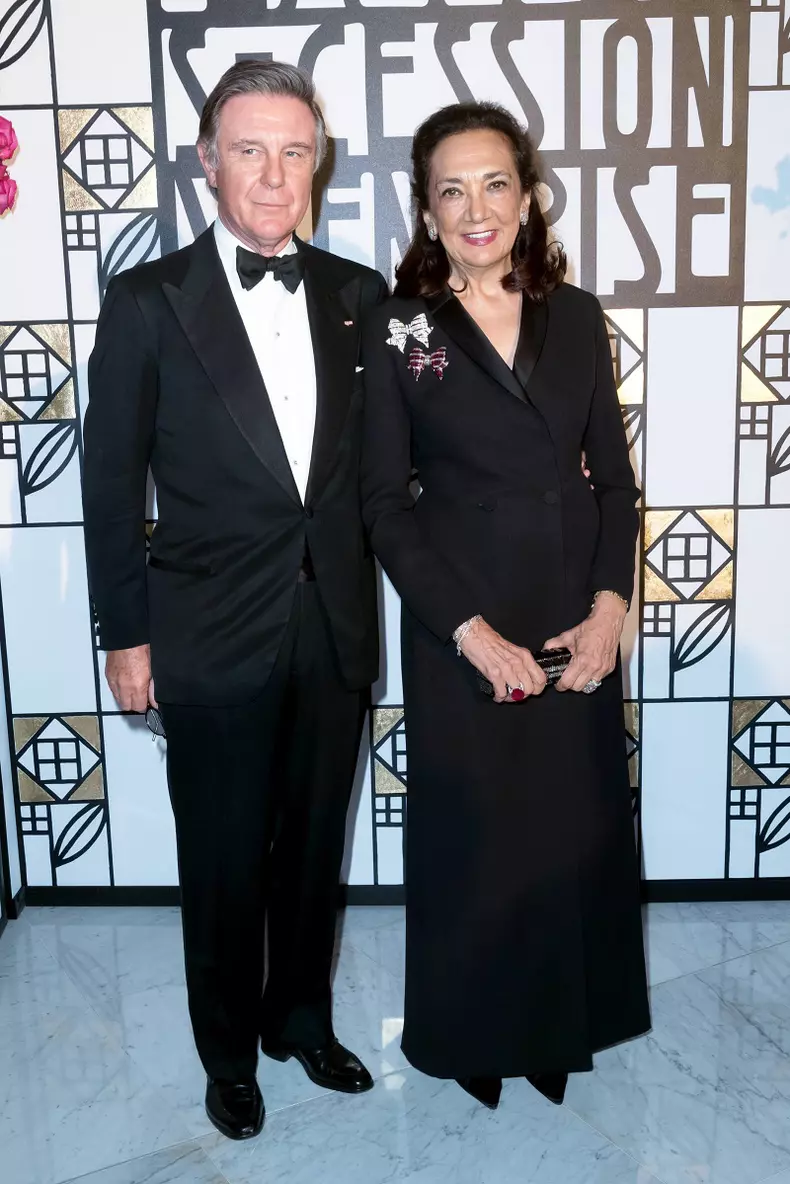 Alberto Repossi  și soția sa