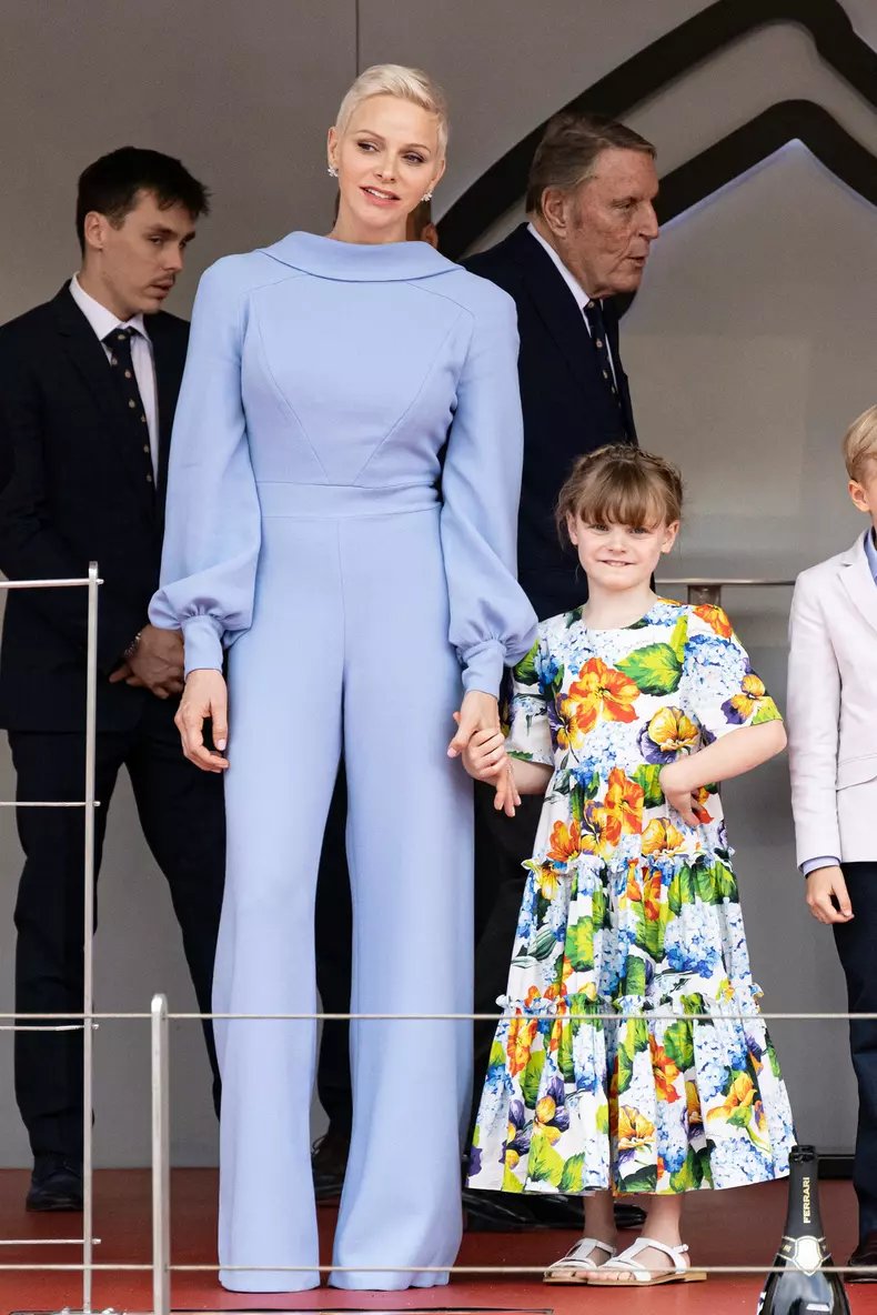 Monaco Grand Prix - Princely Family On The Podium