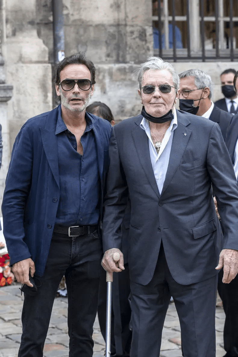 Alain Delon cu fiul lui Anthony