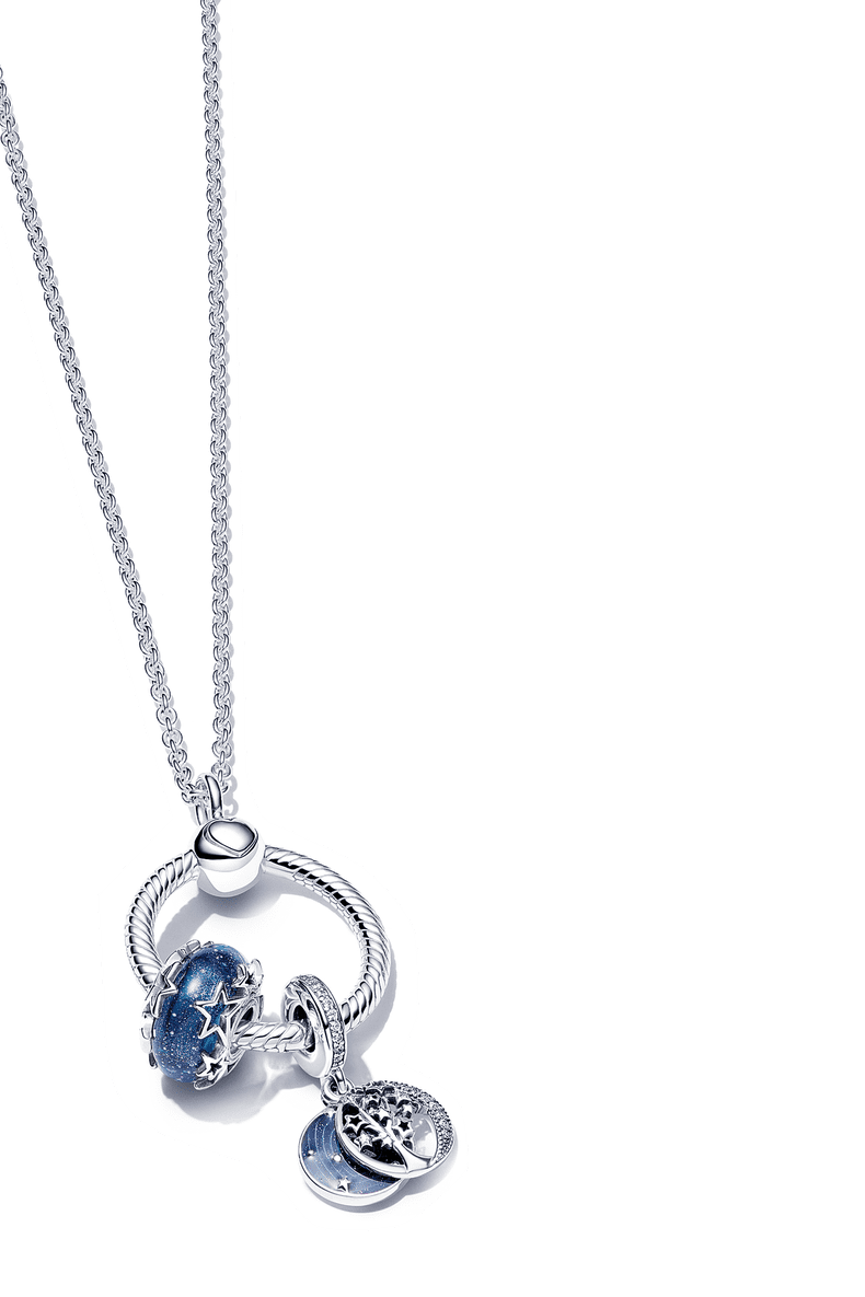 Colier cu pandantiv Pandora O pavé mic, 549 lei cu talismane începând de la 169 lei