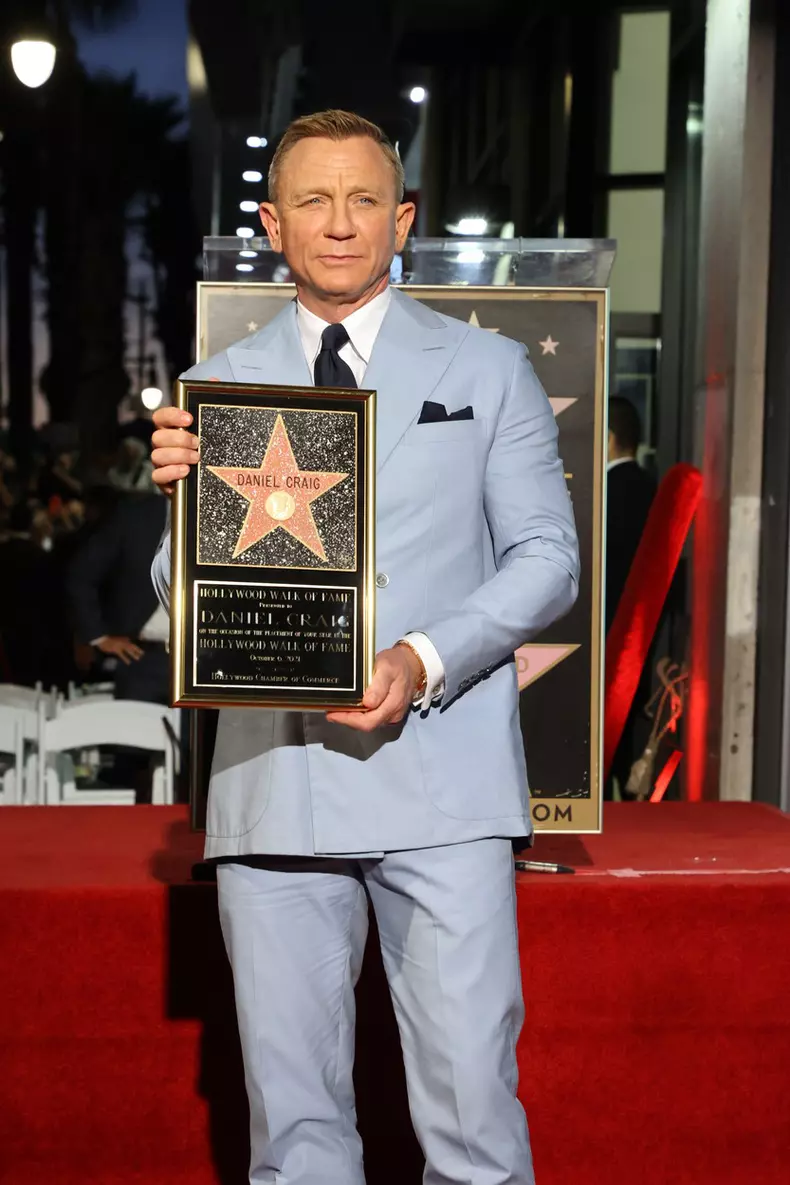 Daniel Craig Honored with Star on the Hollywood Walk of Fame, Los Angeles, CA, USA - 6 Oct 2021