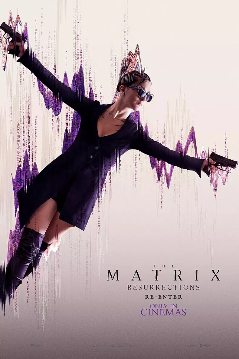 Warner Bros a sorti Les nouveaux posters du nouveau film Matrix Resurrections qui sort en France le 22 décembre 2021