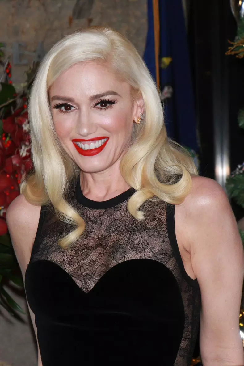Gwen Stefani at the Empire State Building Holiday Lighting Ceremony