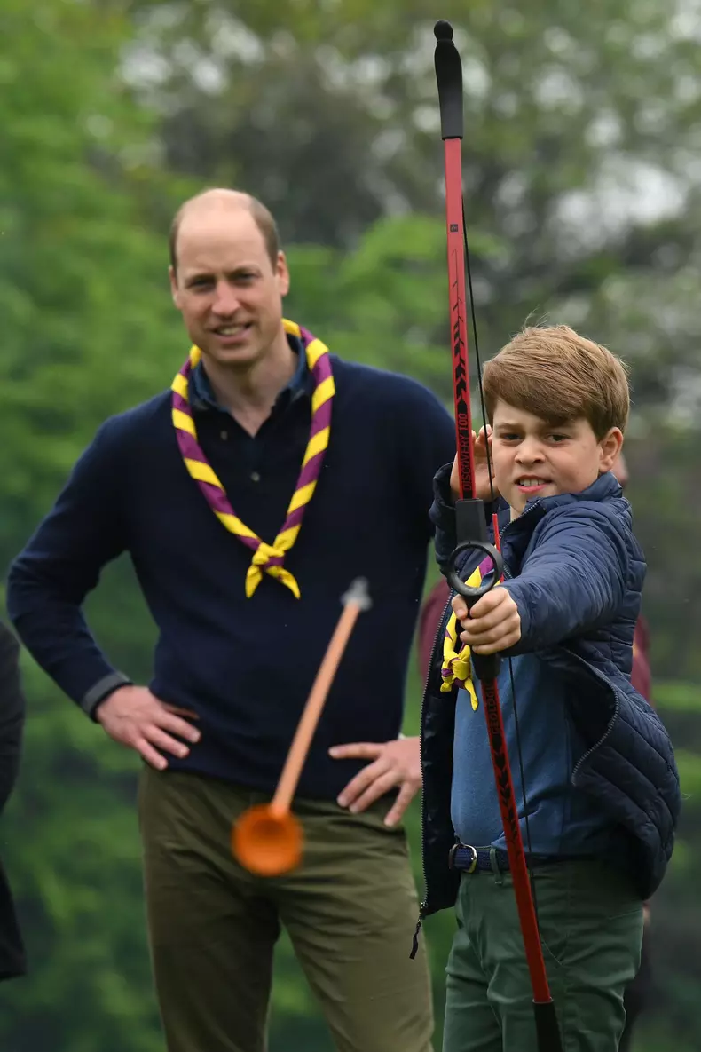 Prince William and Kate with their children at Big Help Out event