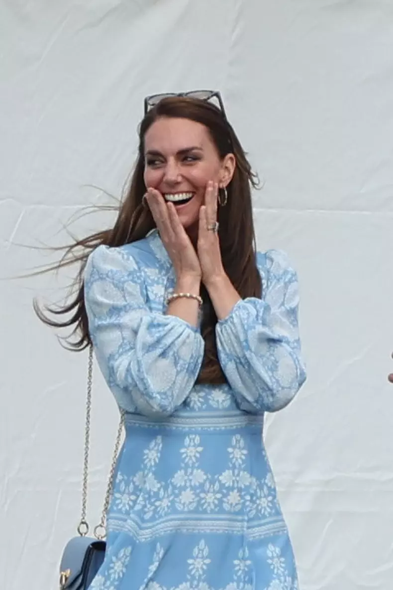 Prince William and Kate Middleton at charity polo match