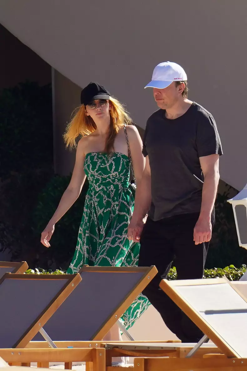 PREMIUM EXCLUSIVE: *NO WEB UNTIL 130PM EDT 31ST MAY* Worlds richest man Elon Musk is seen for the first time with his new love interest, Australian actress Natasha Bassett in Cannes