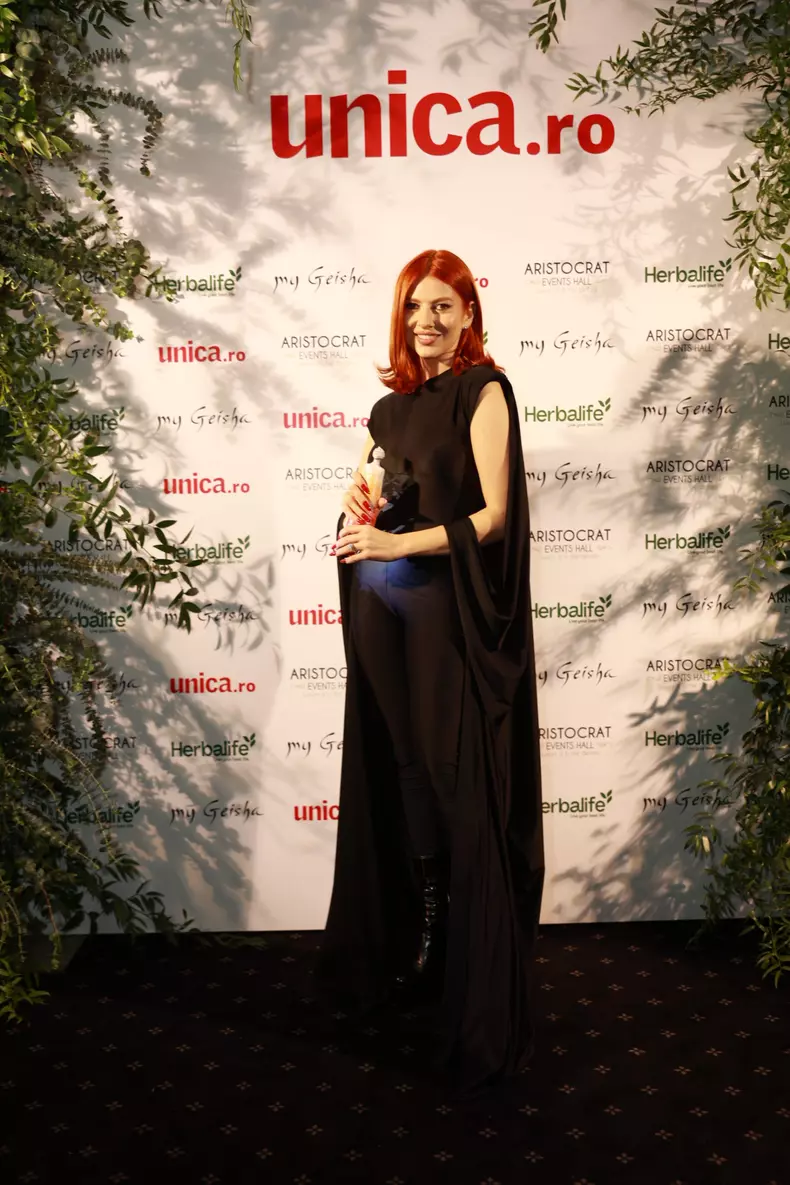 Lidia Buble, câștigătoarea Natural Beauty Award, la Premiile Unica.ro 2024