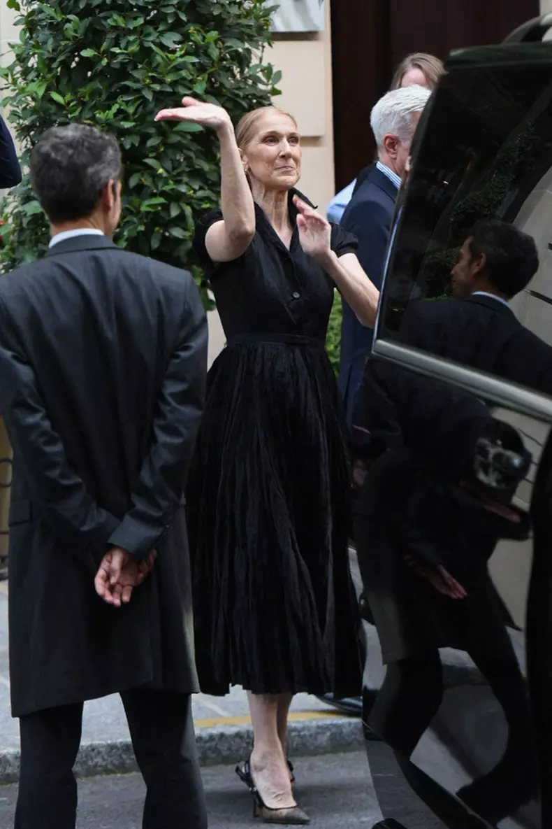 Celine Dion Leaves Her Hotel - Paris