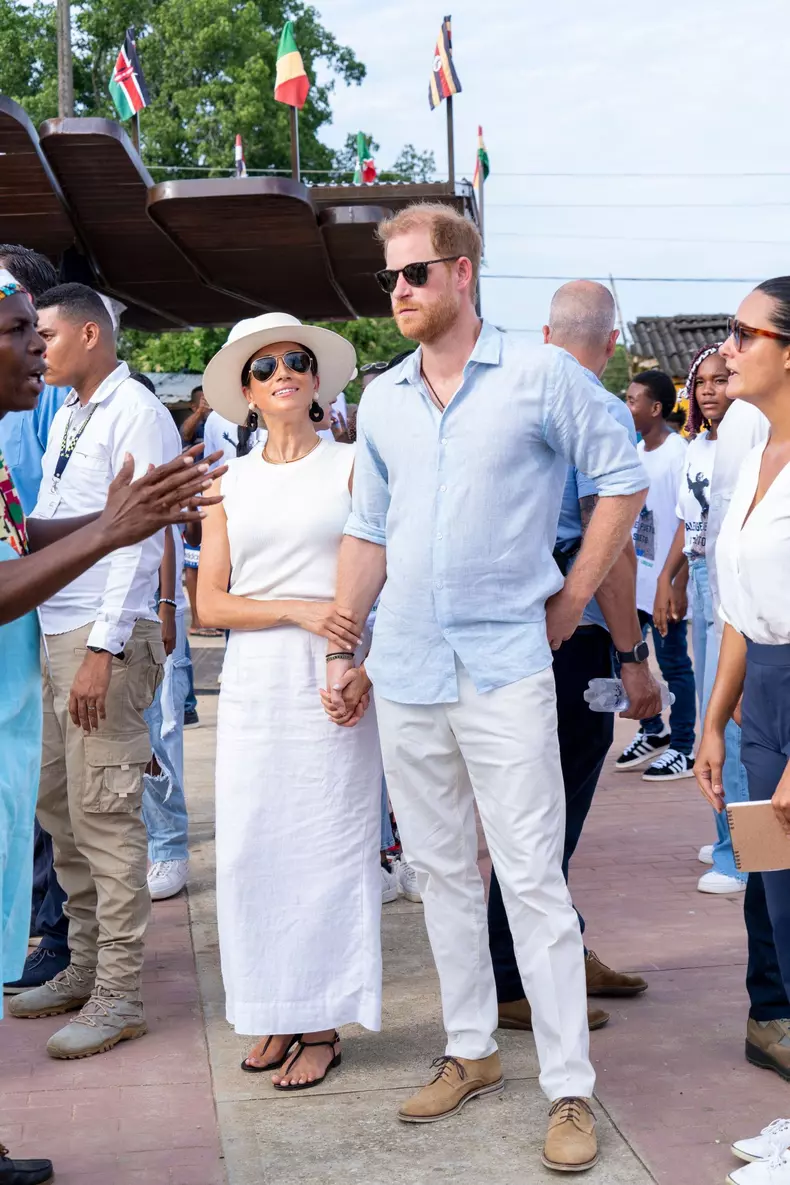 Harry And Meghan Waste Sympathy On Their Visit To San Basilio De Palenque On The Third Day Of Their Trip To Colombia - 17 Aug 2024