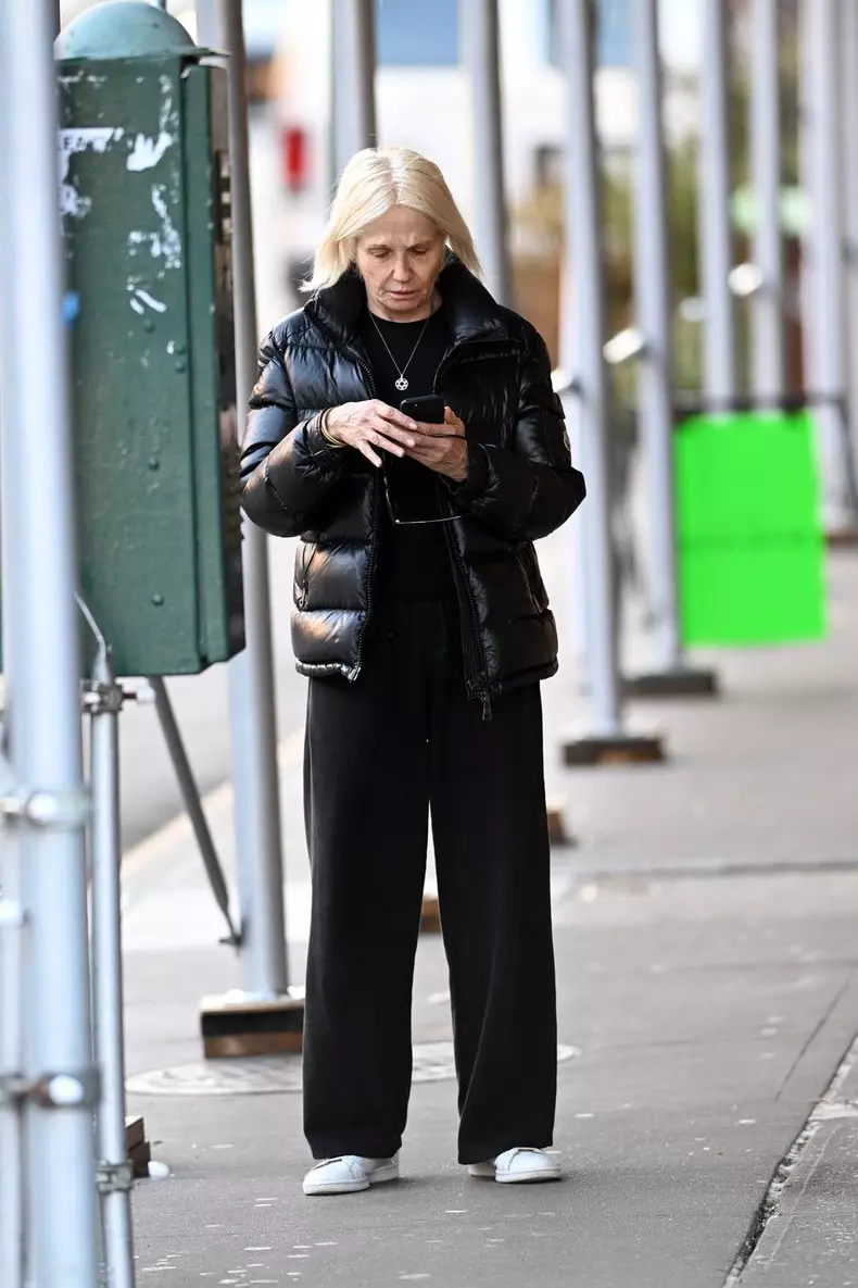 EXCLUSIVE Ellen Barkin Goes Make-Up Free While Out In New York City