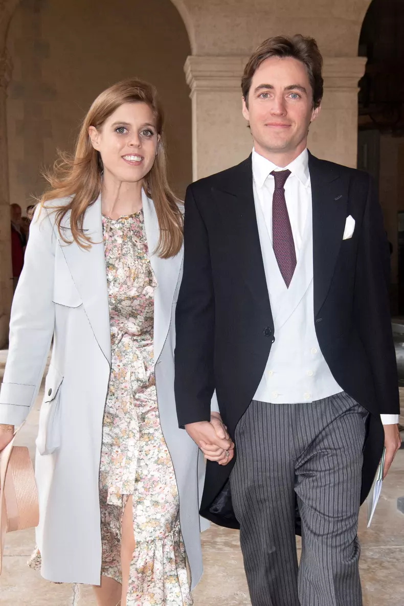 Prințesa Beatrice de York și logodnicul ei Edoardo Mapelli, in anul 2019