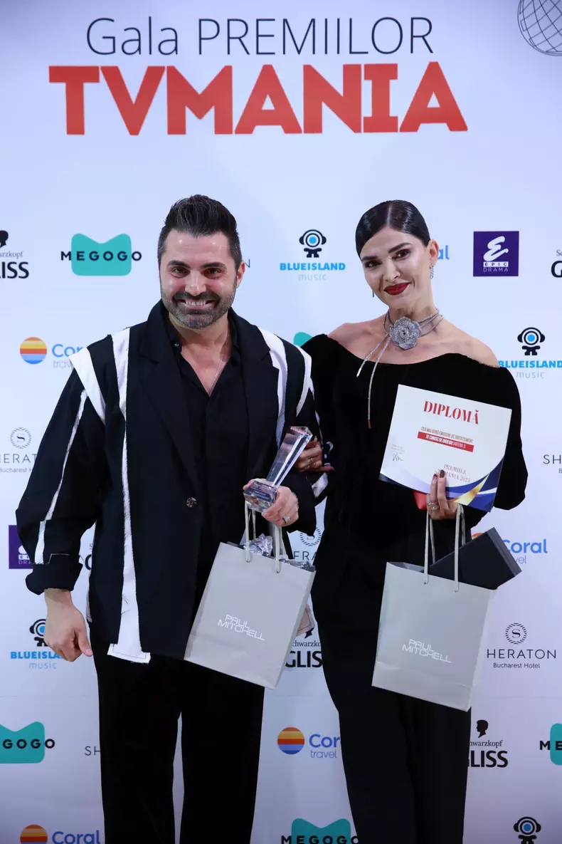 Pepe si Alina Puscas la Premiile TVmania 2024