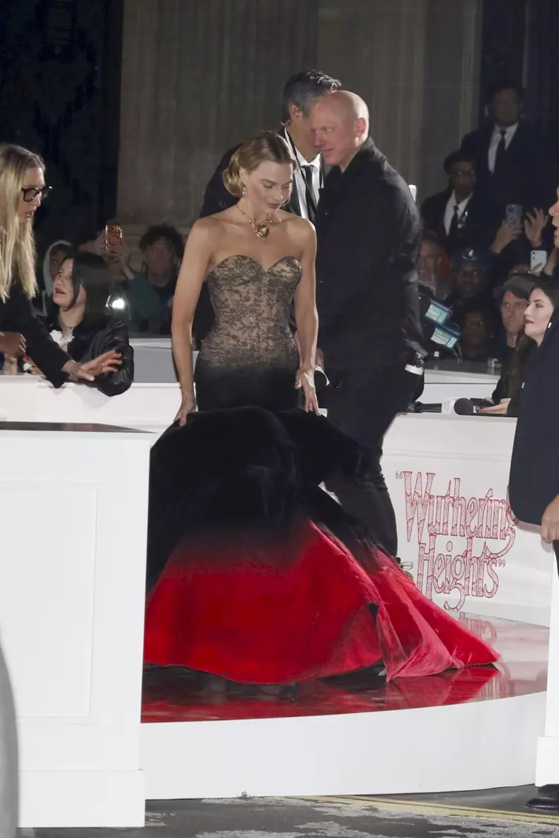 Margot Robbie outside the Wuthering Heights at TCL Chinese Theatre in Hollywood