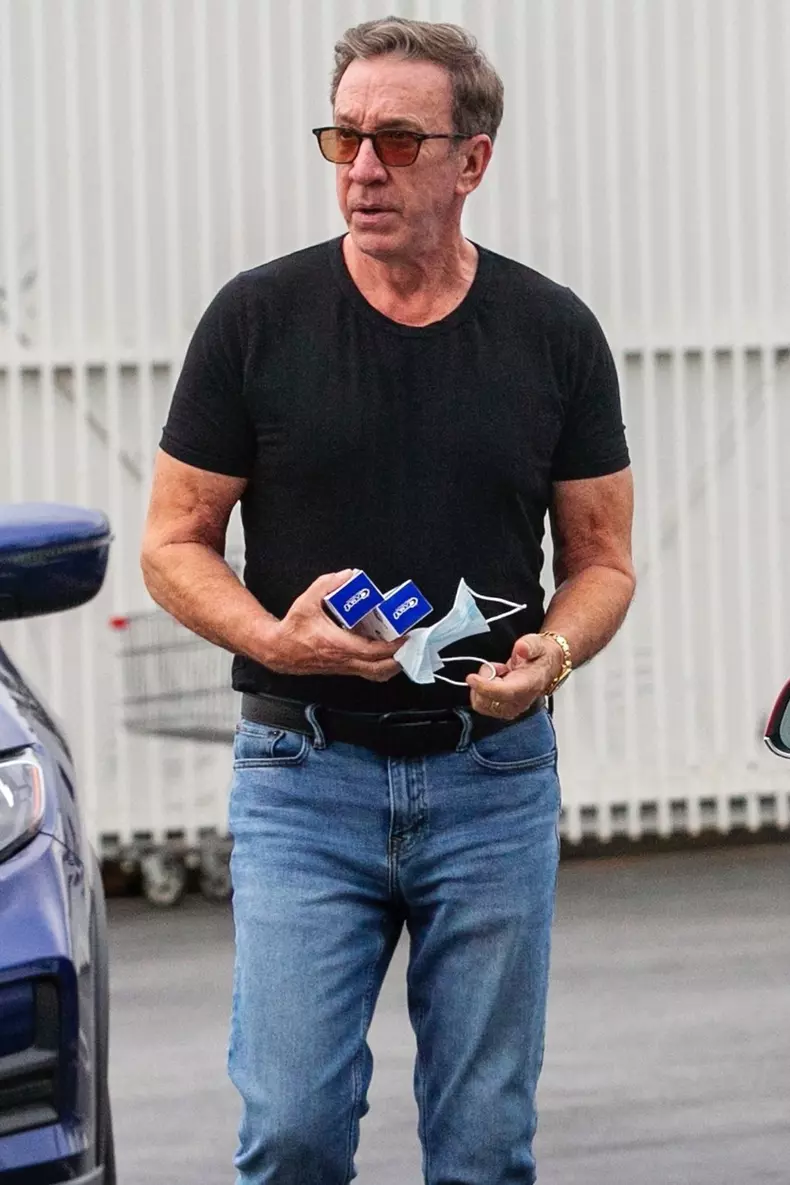 *EXCLUSIVE* Tim Allen stops by CVS for some Crest toothpaste