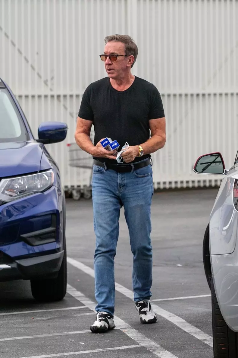 *EXCLUSIVE* Tim Allen stops by CVS for some Crest toothpaste