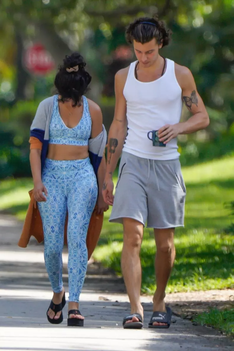 *EXCLUSIVE* Goodlooking couple Shawn Mendes and Camila Cabello enjoy a walk together