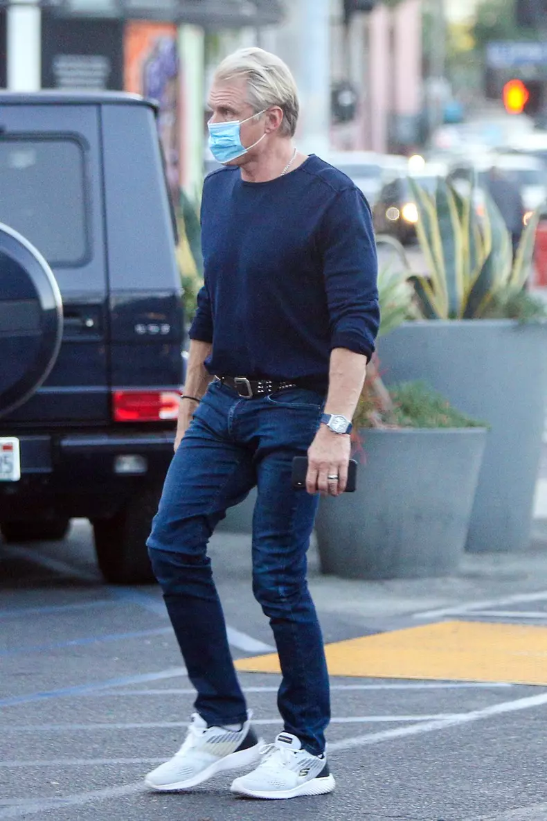 EXCLUSIVE: Dolph Lundgren Sparks Marriage Rumors as He is Spotted Wearing a Wedding Band in Los Angeles.
