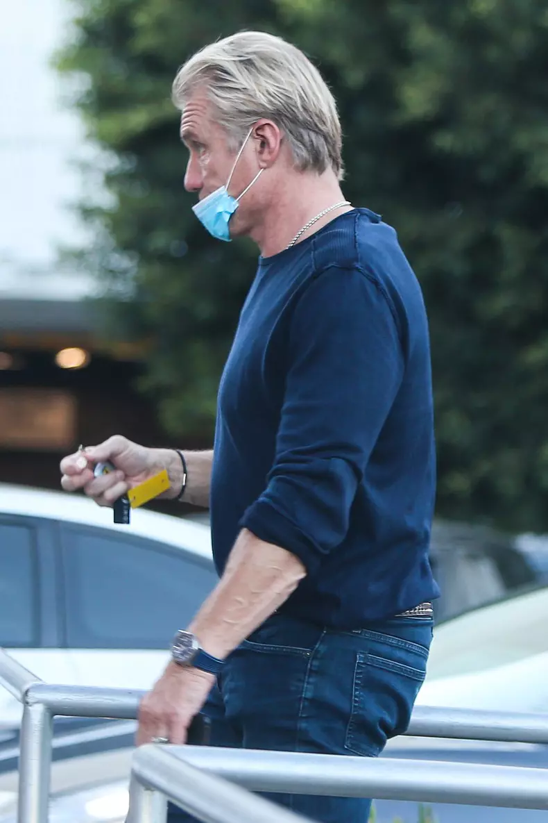 EXCLUSIVE: Dolph Lundgren Sparks Marriage Rumors as He is Spotted Wearing a Wedding Band in Los Angeles.