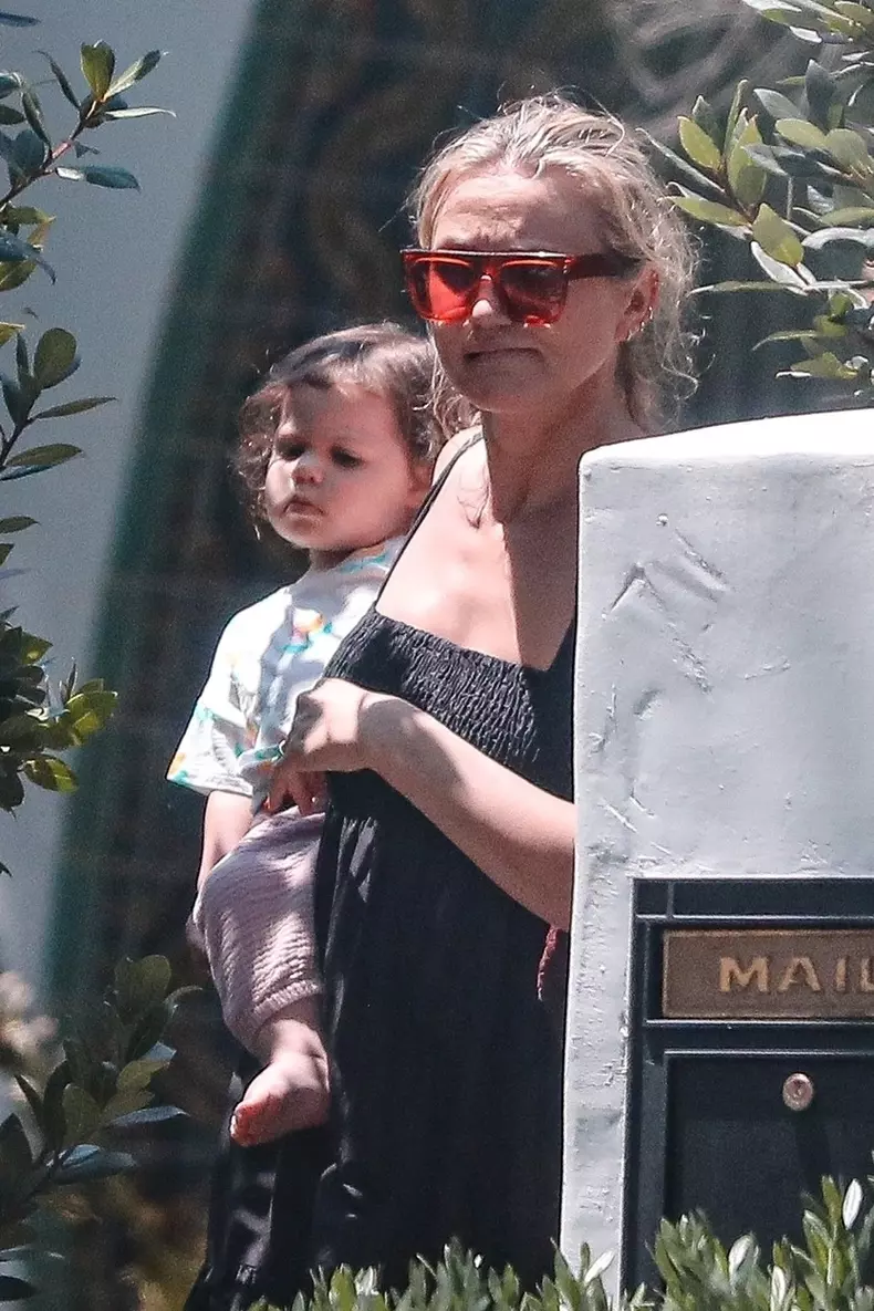 *EXCLUSIVE* Cameron Diaz takes her baby daughter to swim class