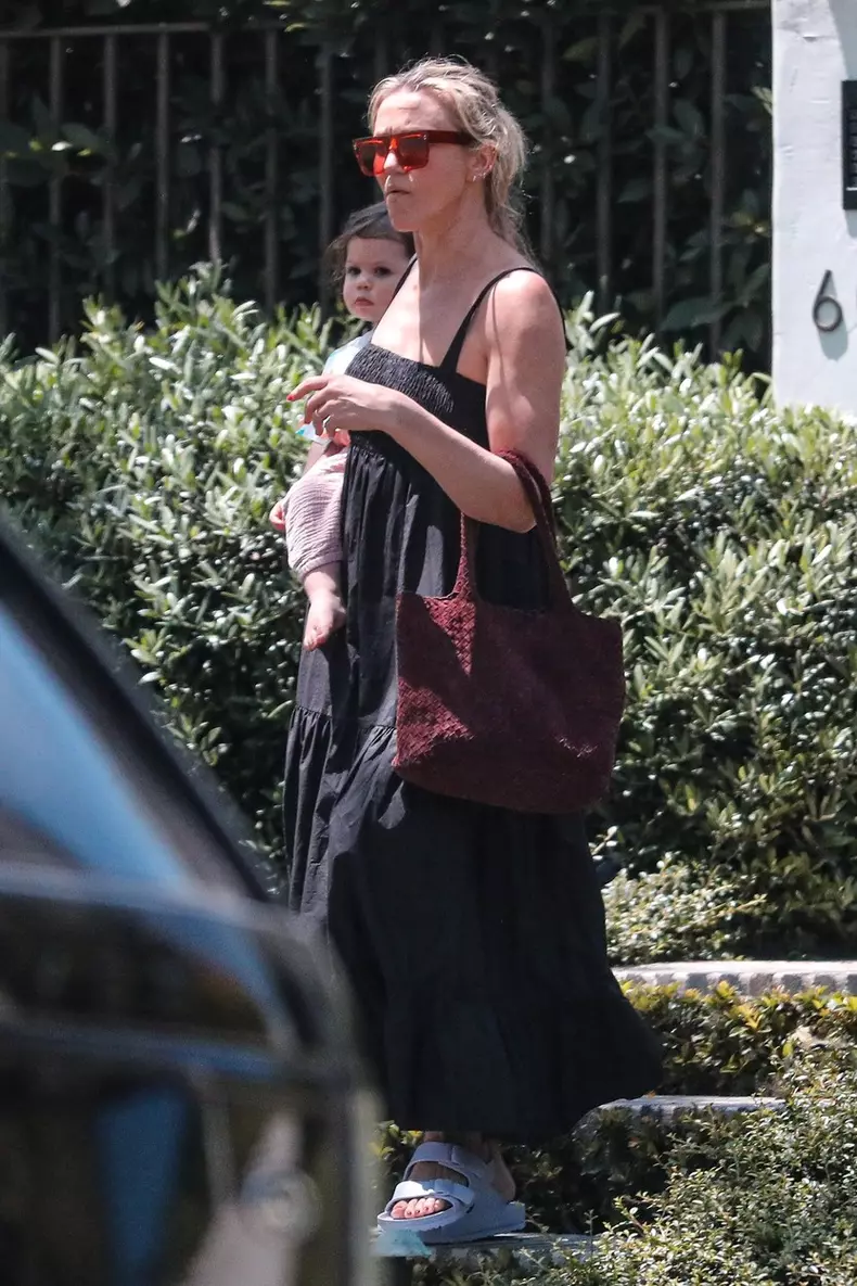 *EXCLUSIVE* Cameron Diaz takes her baby daughter to swim class