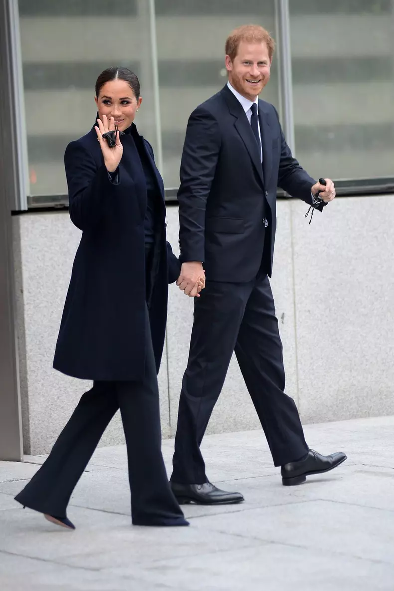 at a public appearance for Mayor Bill de Blasio Visits One World Observatory with The Duke and Duchess of Sussex and Governor Hochul, Downtown Manhattan, New York, NY September 23, 2021.