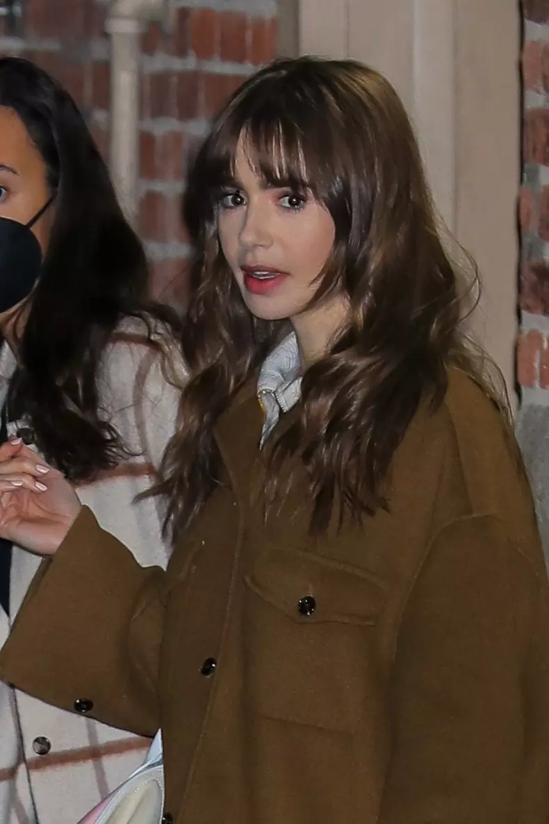 Lily Collins was seen leaving Jimmy Kimmel Live! in Hollywood