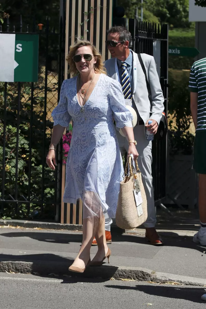 Celebrity Including Kelly Jones, Kate Winslet, Rita Ora And Taika Waititi Arrive At Wimbledon