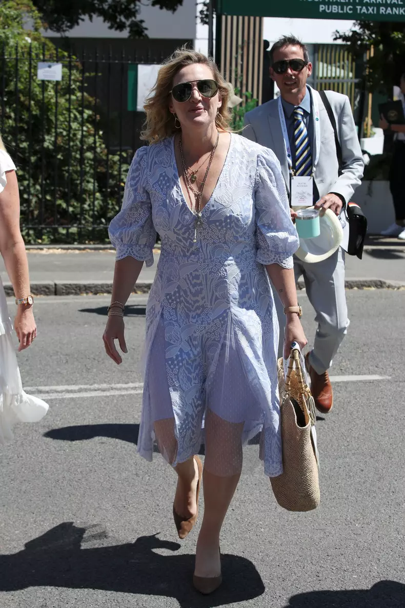 Celebrity Including Kelly Jones, Kate Winslet, Rita Ora And Taika Waititi Arrive At Wimbledon