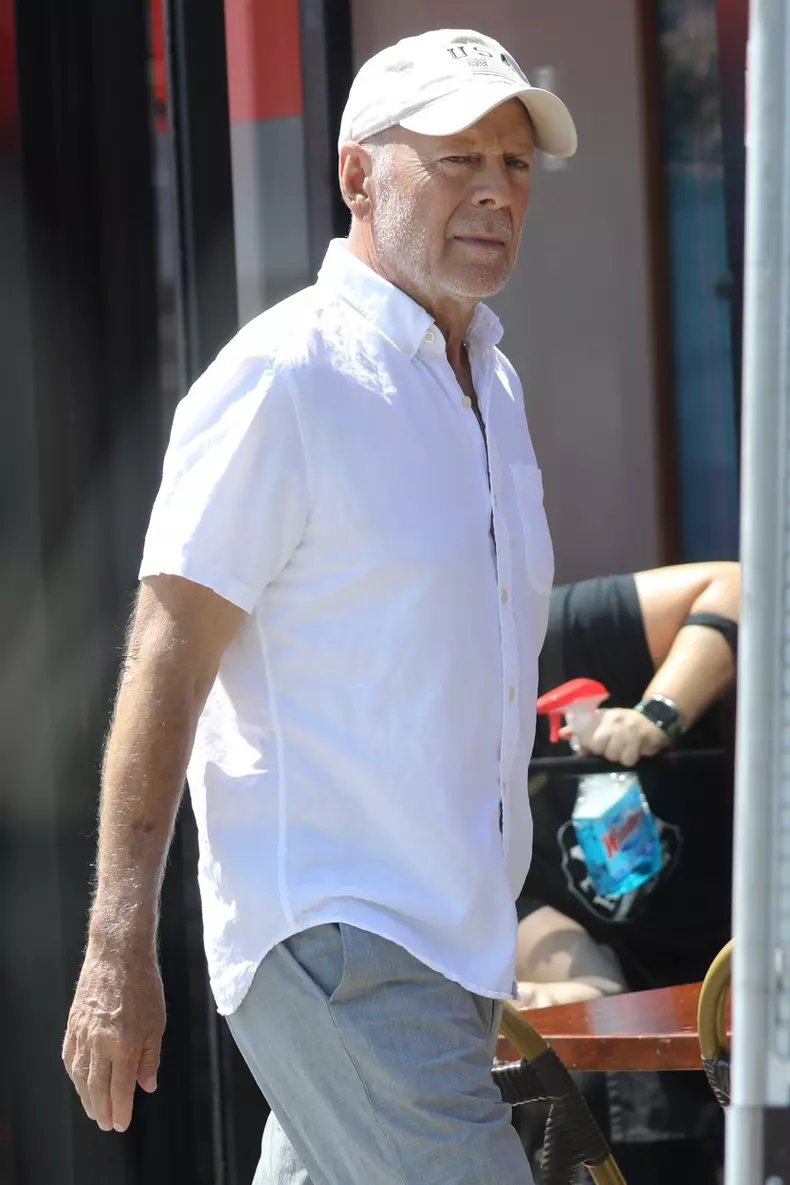 *EXCLUSIVE* Bruce Willis is looking healthier than ever while out for breakfast with a pal in Santa Monica